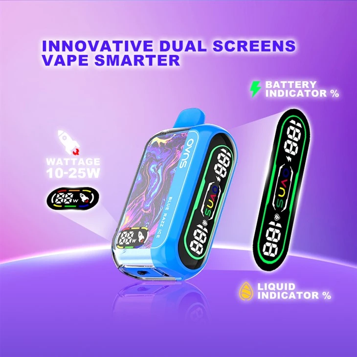 Jednokratni vape s velikim zaslonom s podesivom snagom od 25000 udaha