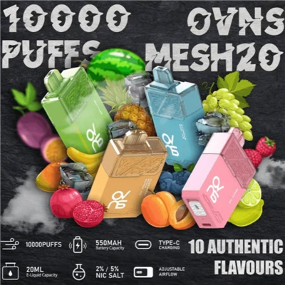 Europa i Sjeverna Amerika Tržišta OVNS mrežice 20 10 k Puffs za jednokratnu upotrebu vape